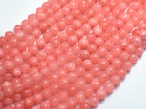 Jade - Salmon Pink, 6mm Round-BeadBeyond