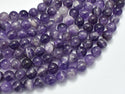 Amethyst Beads, 8mm (8.5mm) Round Beads-BeadBeyond