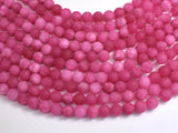 Matte Jade - Pink, 8mm Round-BeadBeyond