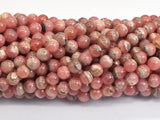 Rhodochrosite, 5mm Round Beads-BeadBeyond