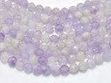 Lavender Amethyst, Lavender Jade, 4mm Micro Faceted Round-BeadBeyond