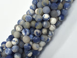 Matte Sodalite, 8mm Round Beads-BeadBeyond