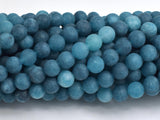 Matte Jade - Blue, 6mm Round-BeadBeyond
