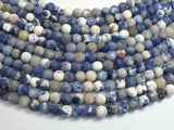 Matte Sodalite, 8mm Round Beads-BeadBeyond