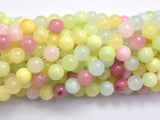 Jade - Multi Color, 8mm (8.5mm) Round-BeadBeyond