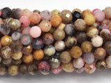 Pink Opal, 4mm Micro Faceted Round-BeadBeyond
