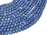 Matte Natural Lapis Lazuli Beads , 6mm Round Beads-BeadBeyond