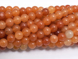 Red Aventurine Beads, 6mm Round Beads