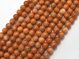Orange Calcite, 8mm (8.3mm) Round-BeadBeyond