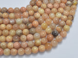Sunstone, 8mm, Round, 15 Inch-BeadBeyond
