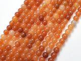 Red Aventurine Beads, 6mm Round Beads