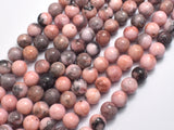 Pink Zebra Jasper, 8mm Round Beads-BeadBeyond