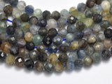 Kyanite, 3mm (3.4mm) Micro Faceted Round-BeadBeyond