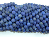 Matte Natural Lapis Lazuli Beads , 6mm Round Beads-BeadBeyond
