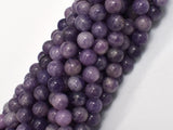 Lepidolite Beads, 8mm Round Beads-BeadBeyond