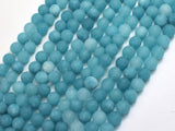 Matte Jade - Blue, 6mm Round-BeadBeyond