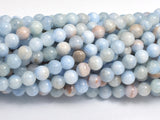 Jade - Light Blue, 4mm Round-BeadBeyond