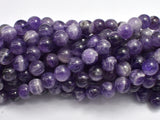 Amethyst Beads, 8mm (8.5mm) Round Beads-BeadBeyond