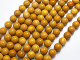 Yellow Mookaite, 8mm Round-BeadBeyond