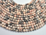 Pink Zebra Jasper, 6mm Round Beads-BeadBeyond