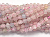 Beryl Beads, Aquamarine, Morganite, Heliodor, 3mm Micro Faceted Round-BeadBeyond