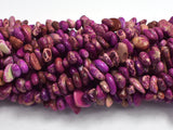 Impression Jasper-Purple, 5-10mm Pebble Chips Beads, 33 Inch-BeadBeyond