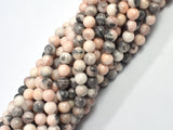 Pink Zebra Jasper, 6mm Round Beads-BeadBeyond