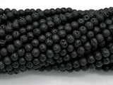 Black Lava Beads, Round, 4mm-Gems: Round & Faceted-BeadBeyond