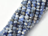 Sodalite Beads, 4x6mm Faceted Rondelle-Gems:Assorted Shape-BeadBeyond