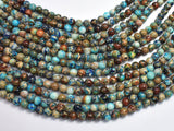 Impression Jasper- Blue 6mm Round-BeadBeyond