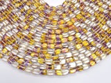 Mystic Aura Quartz-Yellow, Purple, 6x9mm, Nugget, 14.5 Inch-BeadBeyond