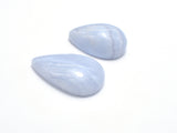 Blue Lace Agate Cabochon, Teardrop, Approx. (11-16)mmx(14-24)mm, Size vary-BeadBeyond