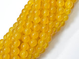 Jade Beads-Yellow, 6mm (6.3mm) Round Beads-Gems: Round & Faceted-BeadBeyond