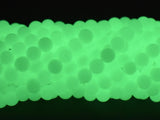 Glow in The Dark Beads-Green, Luminous Stone, 8mm (7.7mm)-Gems: Round & Faceted-BeadBeyond