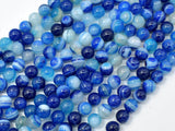 Banded Agate Beads, Striped Agate, 6mm (6.3mm)-Gems: Round & Faceted-BeadBeyond