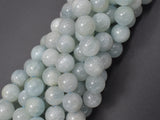 Genuine Aquamarine Beads, Round, 10mm-Gems: Round & Faceted-BeadBeyond