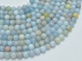 Aquamarine Beads, 6mm (6.5mm) Round Beads-Gems: Round & Faceted-BeadBeyond