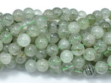 Green Rutilated Quartz Beads, 10mm Round Beads-Gems: Round & Faceted-BeadBeyond