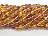 Mystic Aura Quartz-Yellow, Purple, 8mm, Round-BeadBeyond