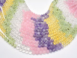 Mixed Quartz- Rose Quartz, Amethyst, Citrine, Prehnite, Clear Quartz, 8mm-Gems: Round & Faceted-BeadBeyond