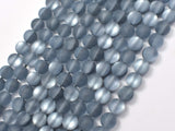 Matte Mystic Aura Quartz-Gunmetal, 6mm (6.3mm)-Gems: Round & Faceted-BeadBeyond