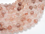 Red Hematoid Quartz, 8mm, Round, 16 Inch-BeadBeyond
