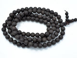 Matte Black Sandalwood Beads, 8mm Round-Wood-BeadBeyond