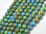 Turquoise Howlite-Blue & Green, 8mm Round Beads-Gems: Round & Faceted-BeadBeyond