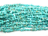 Howlite Turquoise, Chips Bead, Blue, (4-10) mm, 35 Inch-Gems: Nugget,Chips,Drop-BeadBeyond