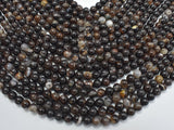 Brown Fire Agate, 6mm (6.3mm)-Agate: Round & Faceted-BeadBeyond