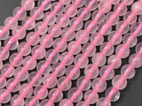 Rose Quartz Beads, 6mm (6.3mm) Round Beads-Gems: Round & Faceted-BeadBeyond