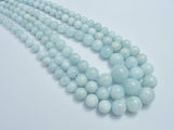 Aquamarine 6mm-14mm Graduated Round-BeadBeyond