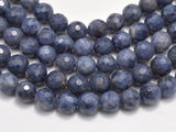 Blue Sapphire Beads, 5mm (5.3mm) Faceted Round, 18 Inch-Gems: Round & Faceted-BeadBeyond