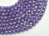 Mystic Coated Amethyst 8mm Faceted Round-BeadBeyond